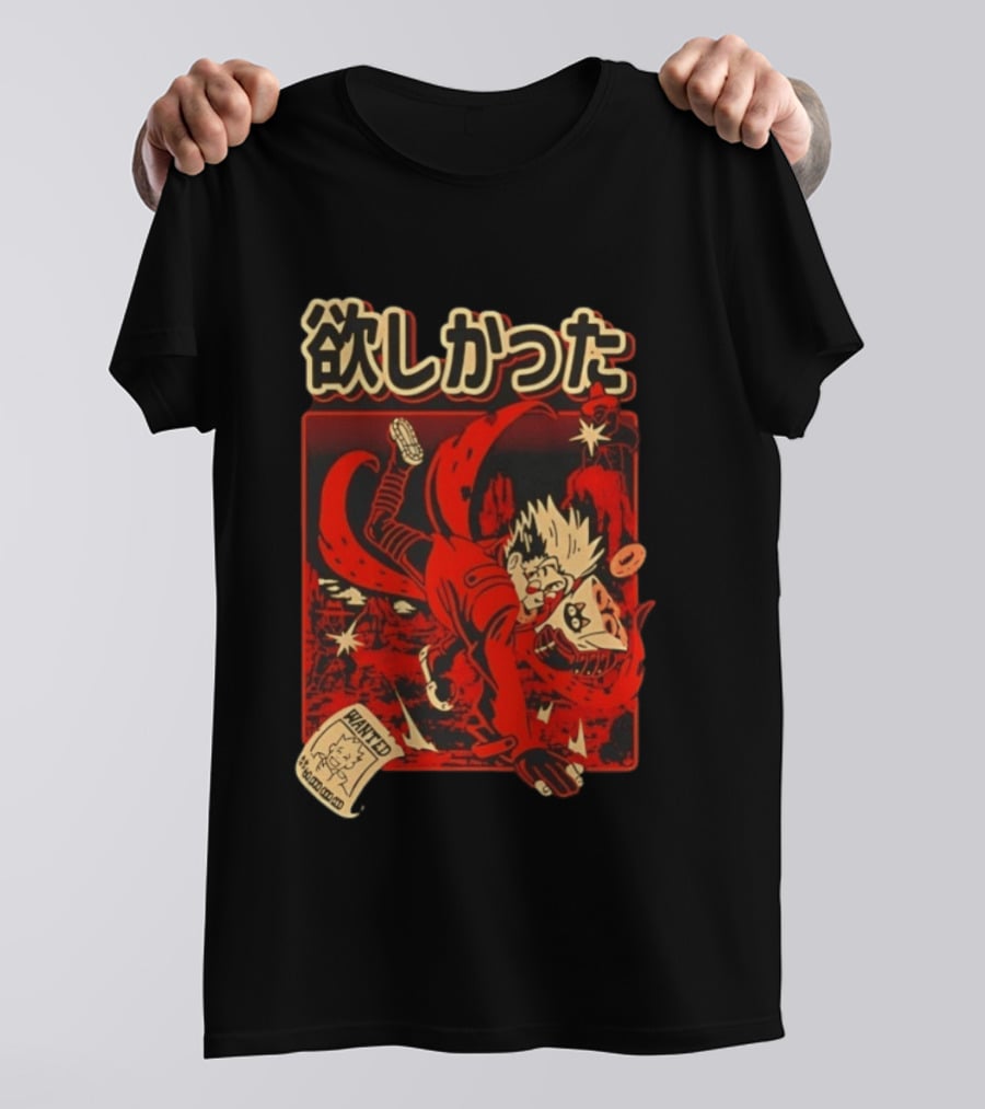 Vash The Stampede Wanted Love Peace Donuts T-Shirt