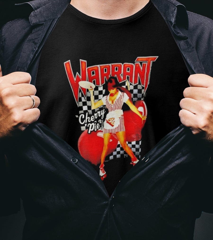 Warrant Cherry Pie Roller Skates T-Shirt