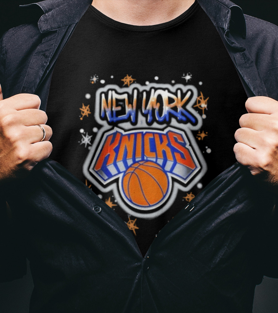New York Knicks Airbrush NBA Basketball Team T-Shirt