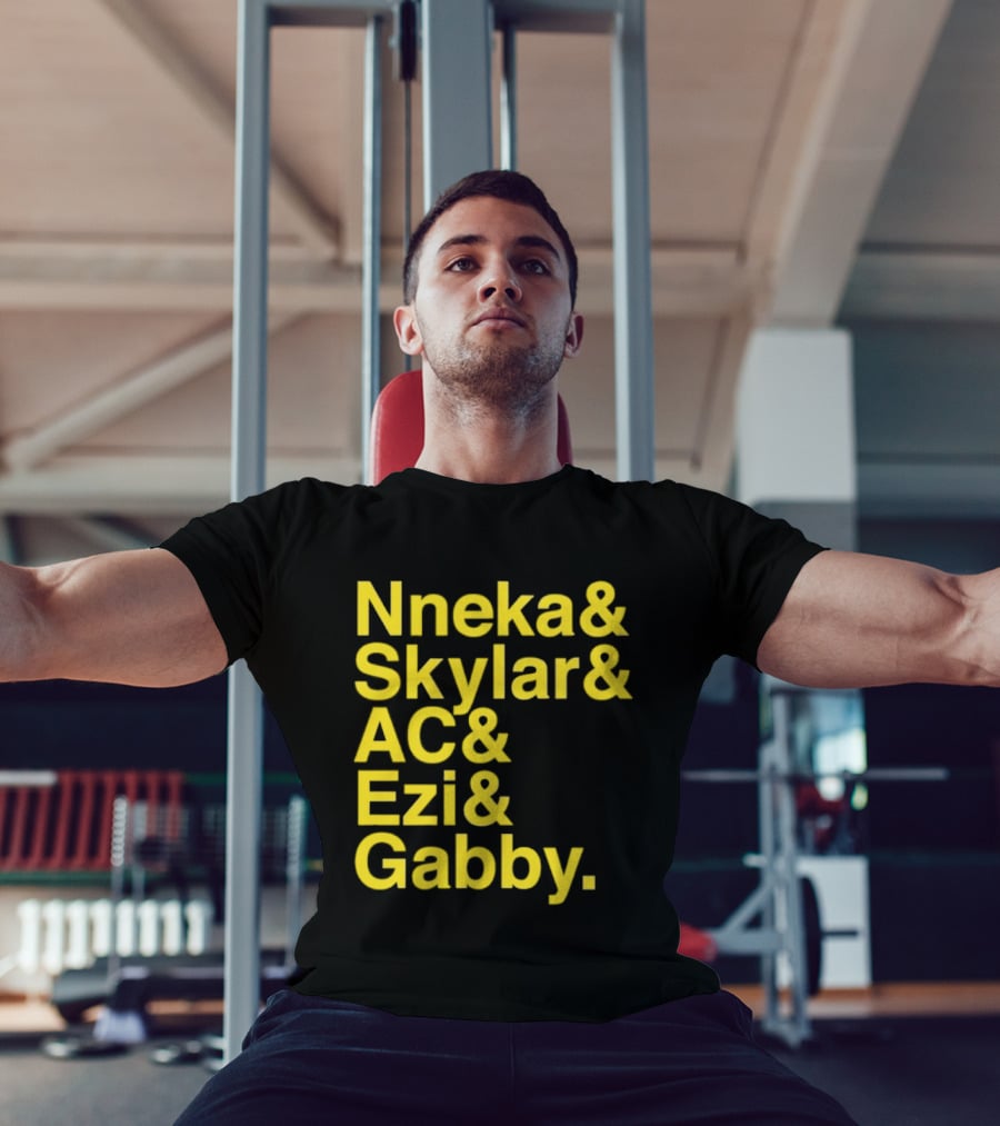Nneka Skylar AC Ezi Gabby Seattle Storm WNBA 2025 Ampersand Stars T-Shirt
