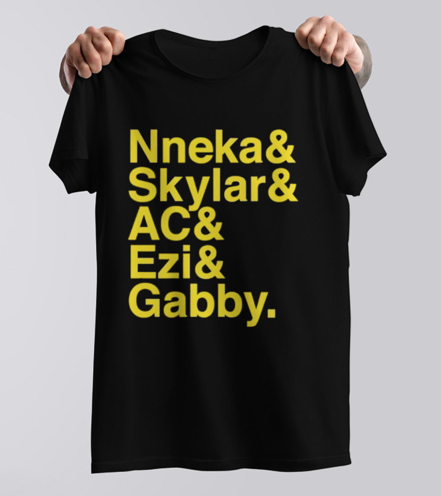 Nneka Skylar AC Ezi Gabby Seattle Storm WNBA 2025 Ampersand Stars T-Shirt