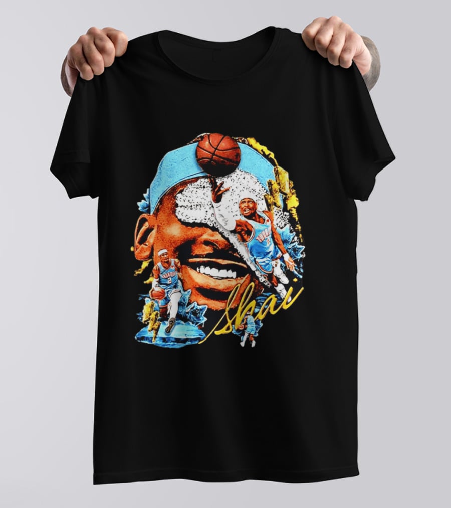 Shai Gilgeous Alexander Oklahoma City Thunder Basketball NBA Sports Fan Gear T-Shirt
