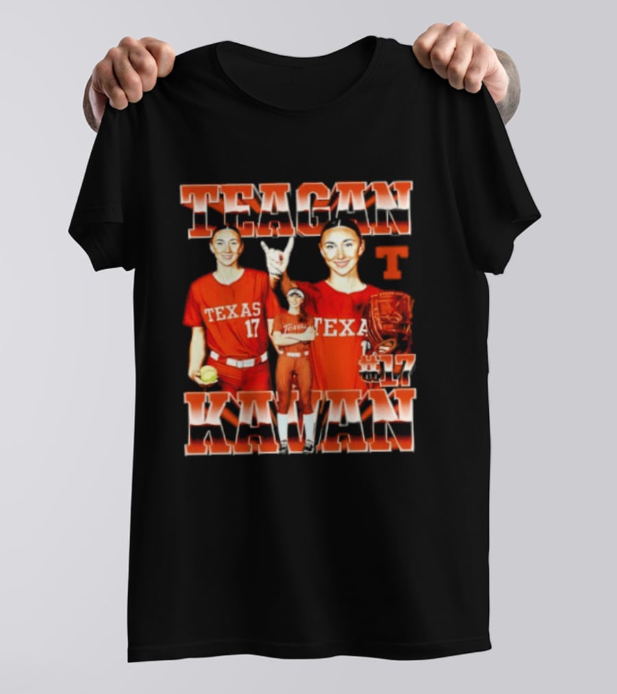 Teagan Kavan Texas 17 NCAA Softball Longhorns Player T-Shirt