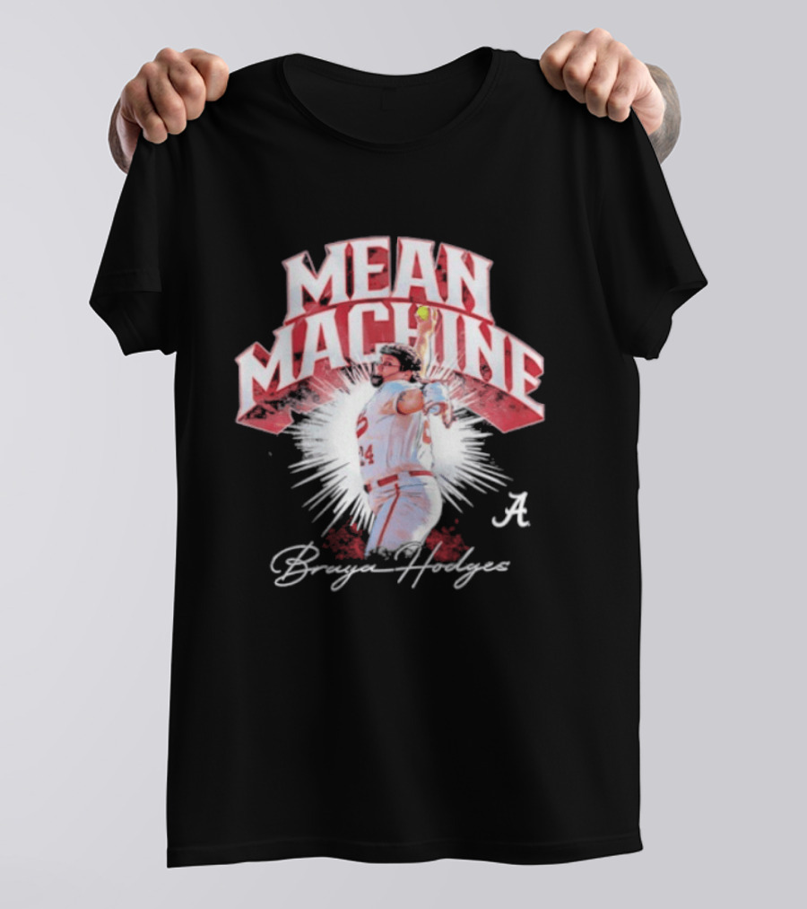Mean Machine Braya Hodges Alabama Crimson Tide NCAA Softball T-Shirt