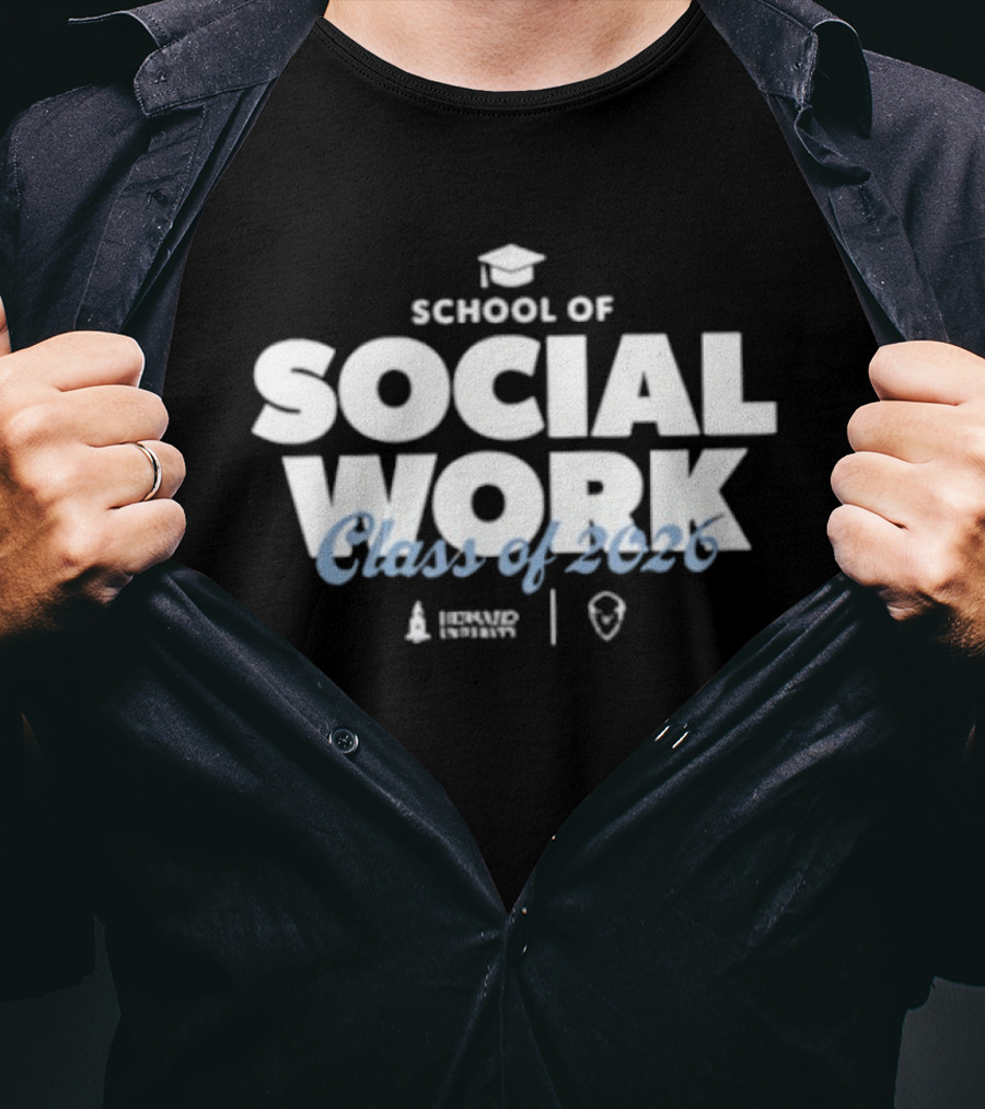 Howard University School Of Social Work Class Of 2026 Graduation T-Shirt