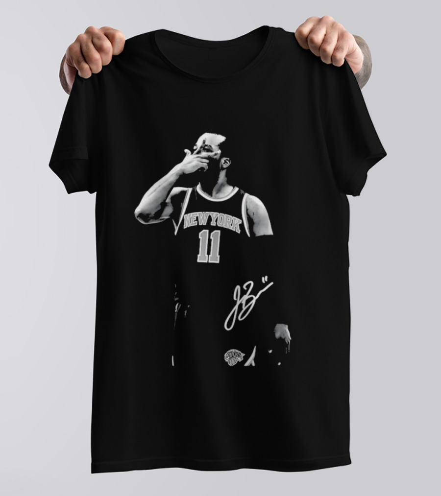 Jalen Brunson New York Knicks 11 Captain Clutch Signature T-Shirt