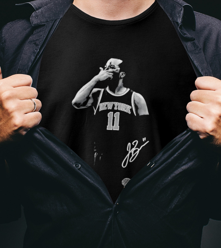 Jalen Brunson New York Knicks 11 Captain Clutch Signature T-Shirt