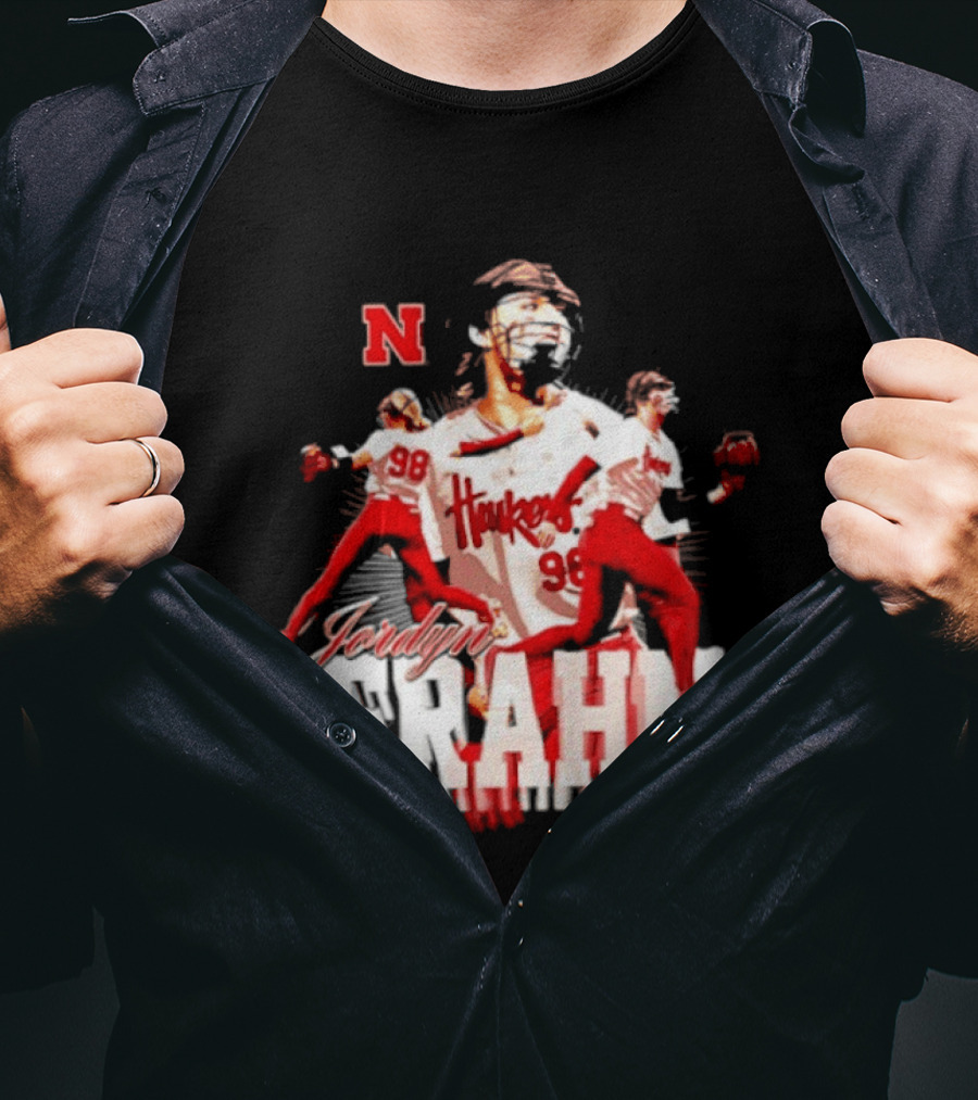 Jordyn Frahm Huskers 98 Nebraska Cornhuskers NCAA Softball T-Shirt