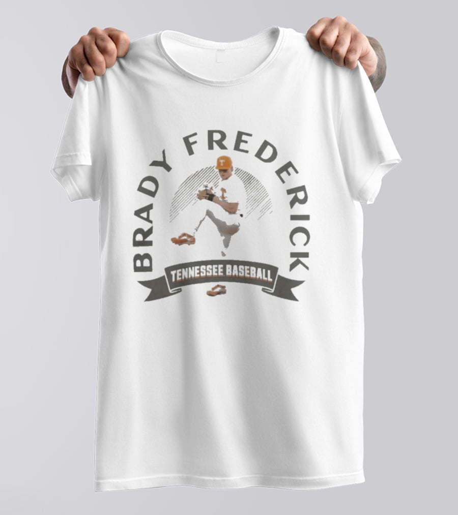 Brady Frederick Tennessee Baseball Orange T-Shirt