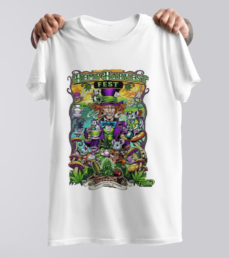 Hemp Harvest Fest 2026 Lebanon Valley Fairgrounds Tea Party T-Shirt