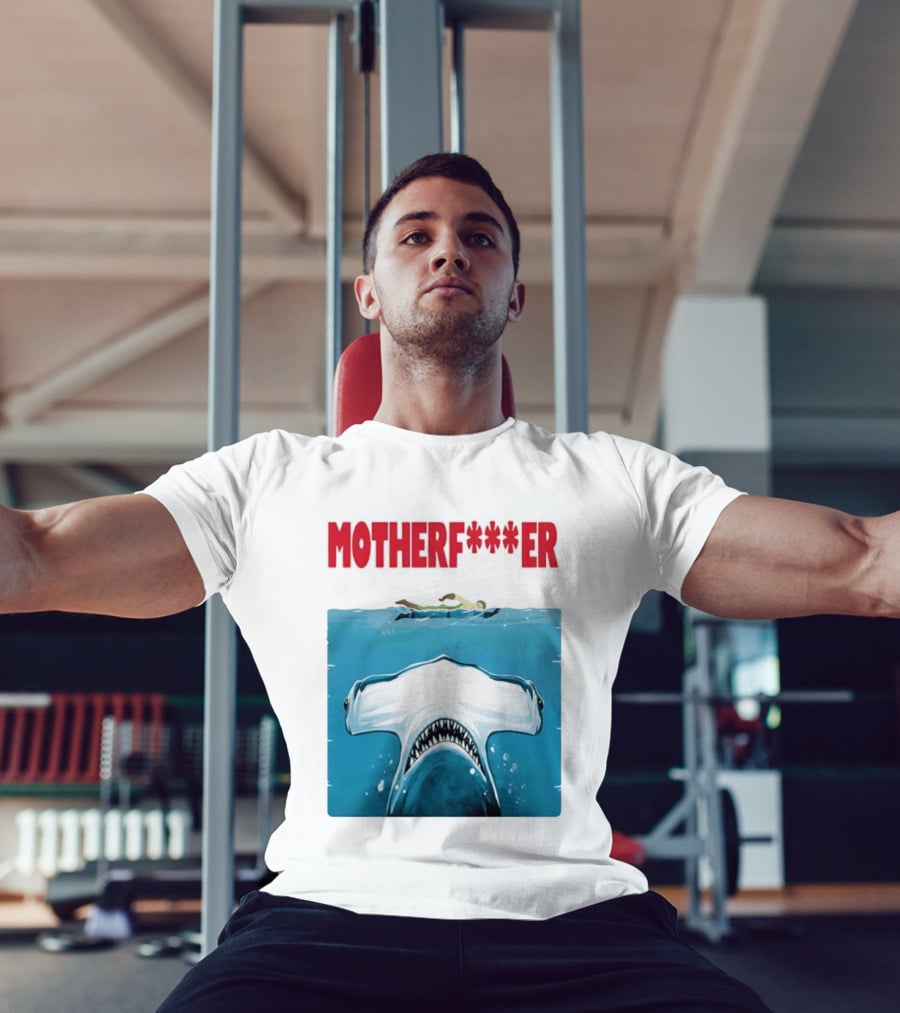 Samuel L Jackson Motherfucker Hammerhead Shark Jaws T-Shirt