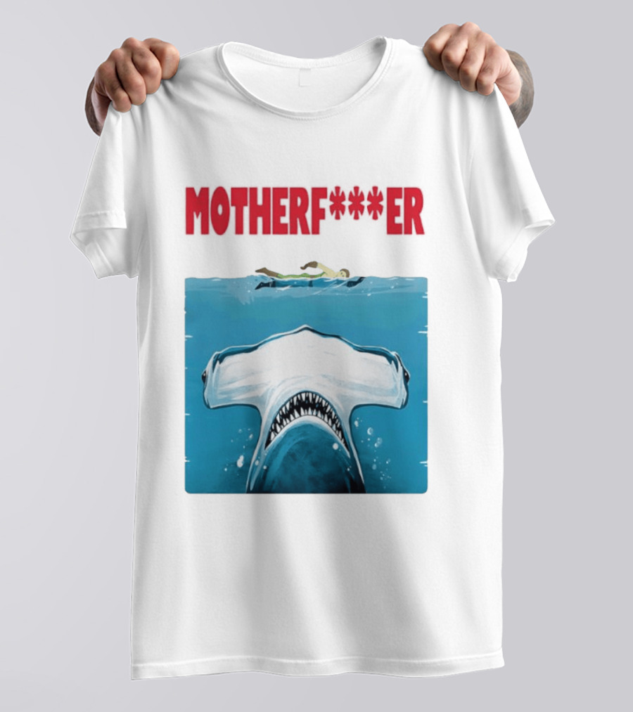 Samuel L Jackson Motherfucker Hammerhead Shark Jaws T-Shirt