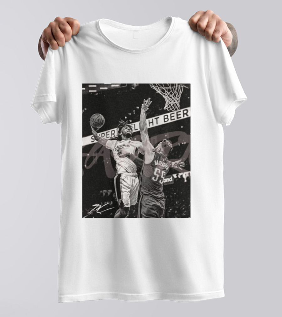 San Antonio Spurs Basketball Hartenstein 55 Player Action Photo Sport Superior Light Beer T-Shirt