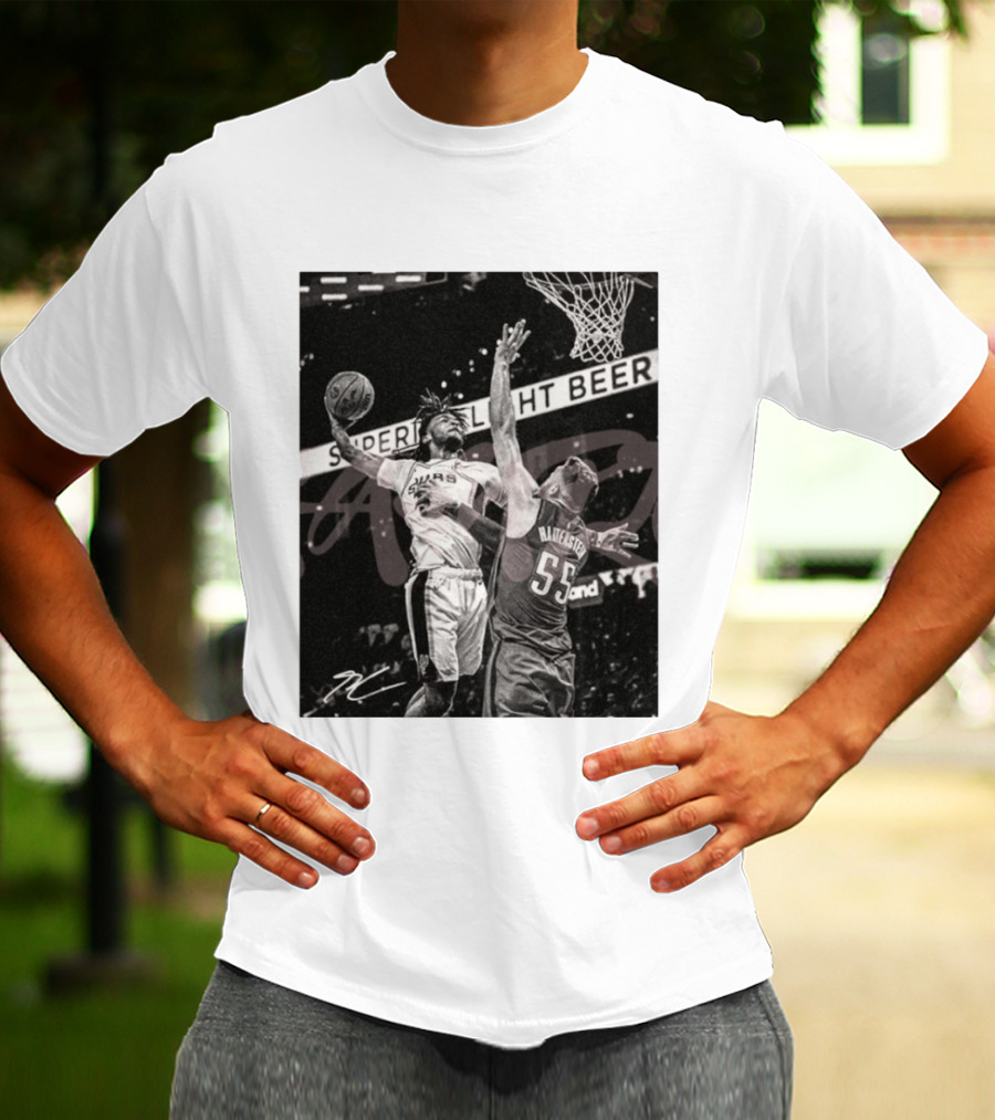 San Antonio Spurs Basketball Hartenstein 55 Player Action Photo Sport Superior Light Beer T-Shirt