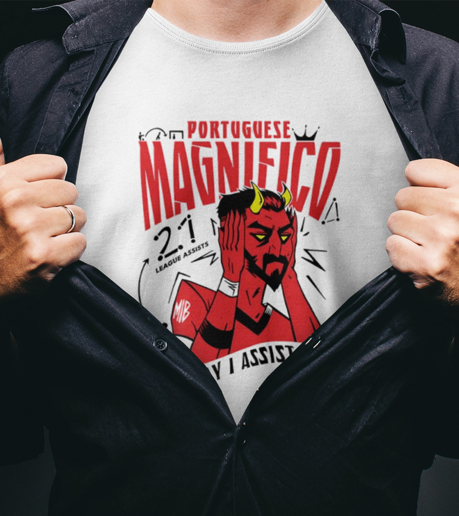 Portuguese Magnifico 21 Goals How May I Assist You Devil T-Shirt