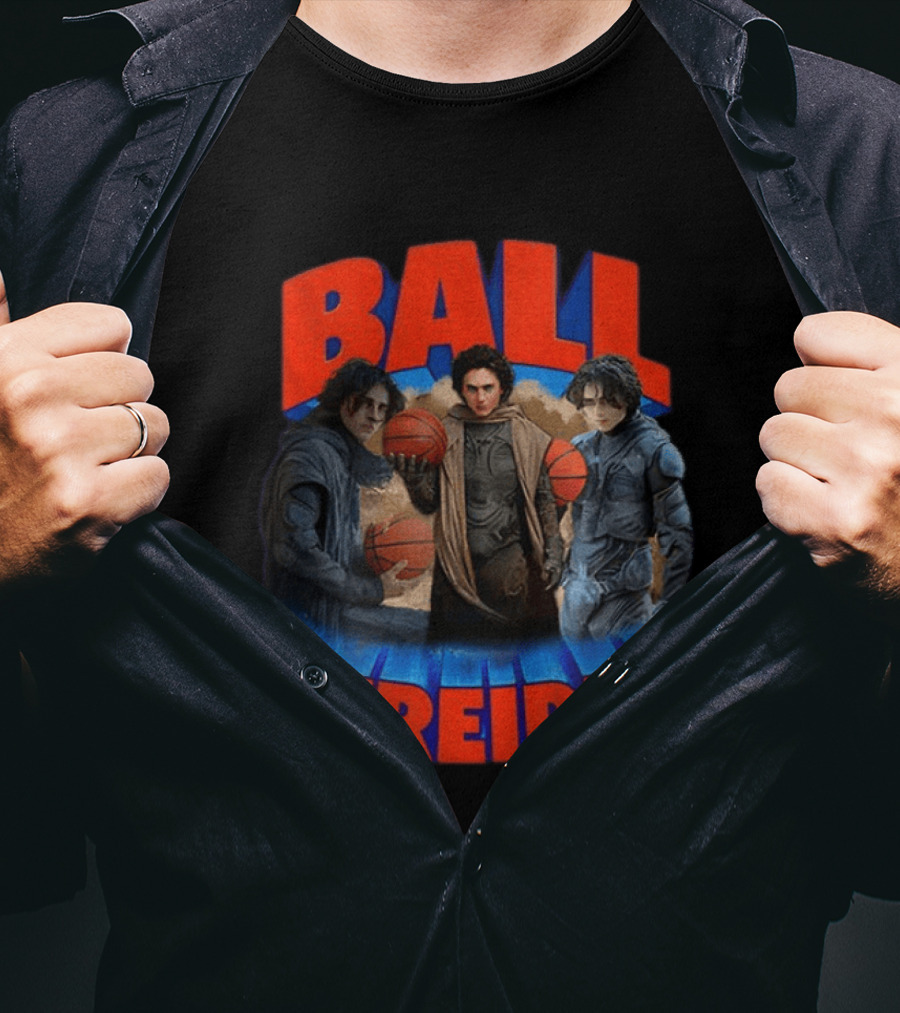 Ball Atreides Dune Timothée Chalamet New York Knicks Basketball NBA T-Shirt