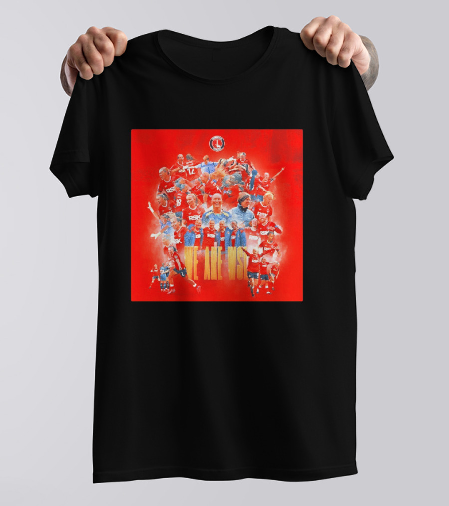 Charlton Athletic Women We Are WSL Team Celebration Montage T-Shirt