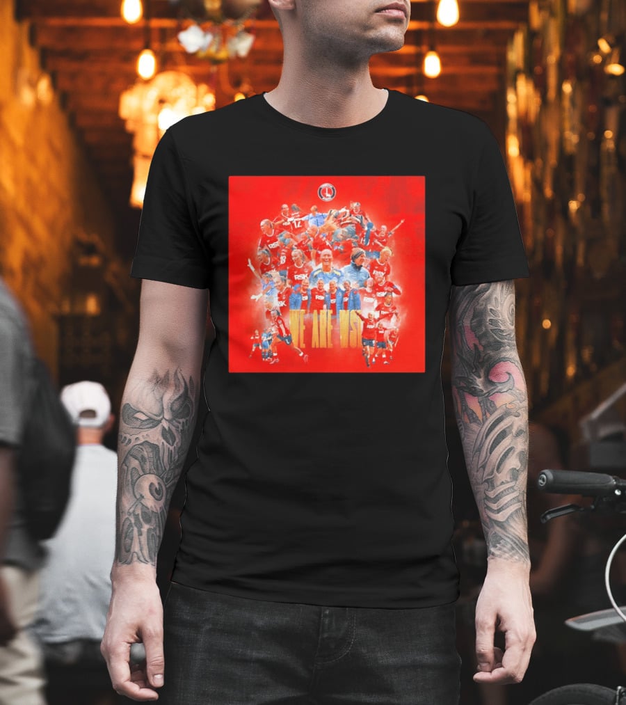 Charlton Athletic Women We Are WSL Team Celebration Montage T-Shirt