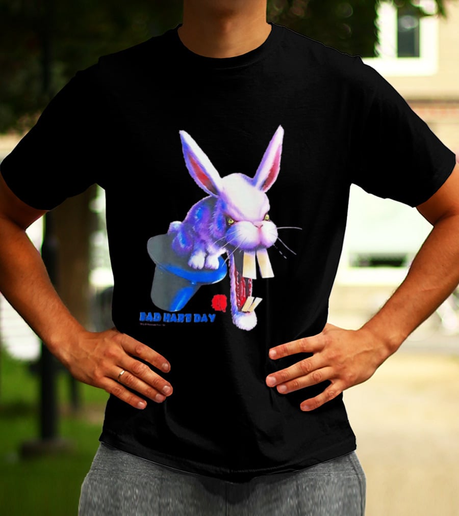 Goosebumps Bad Hare Day Evil Rabbit In Hat T-Shirt