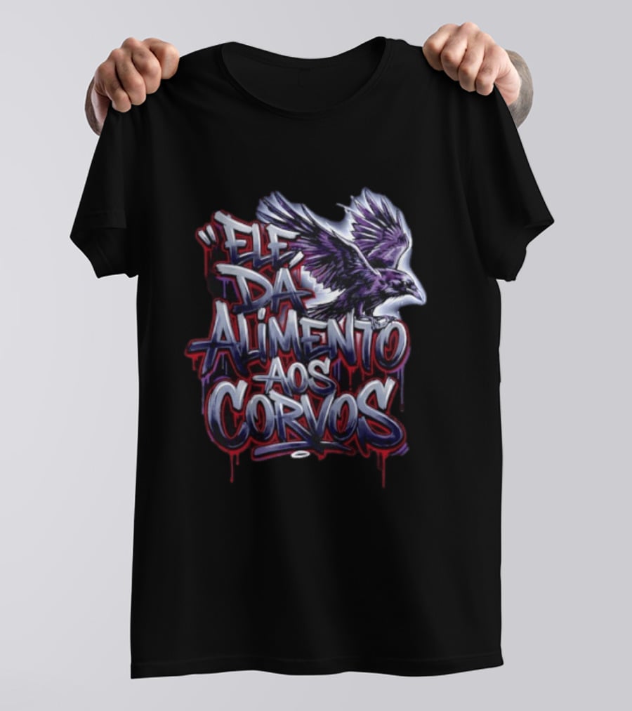 Ele Da Alimento Aos Corvos Raven T-Shirt