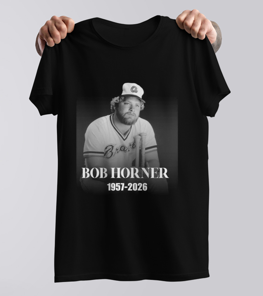 Bob Horner Braves 1957 2026 Memoriam T-Shirt