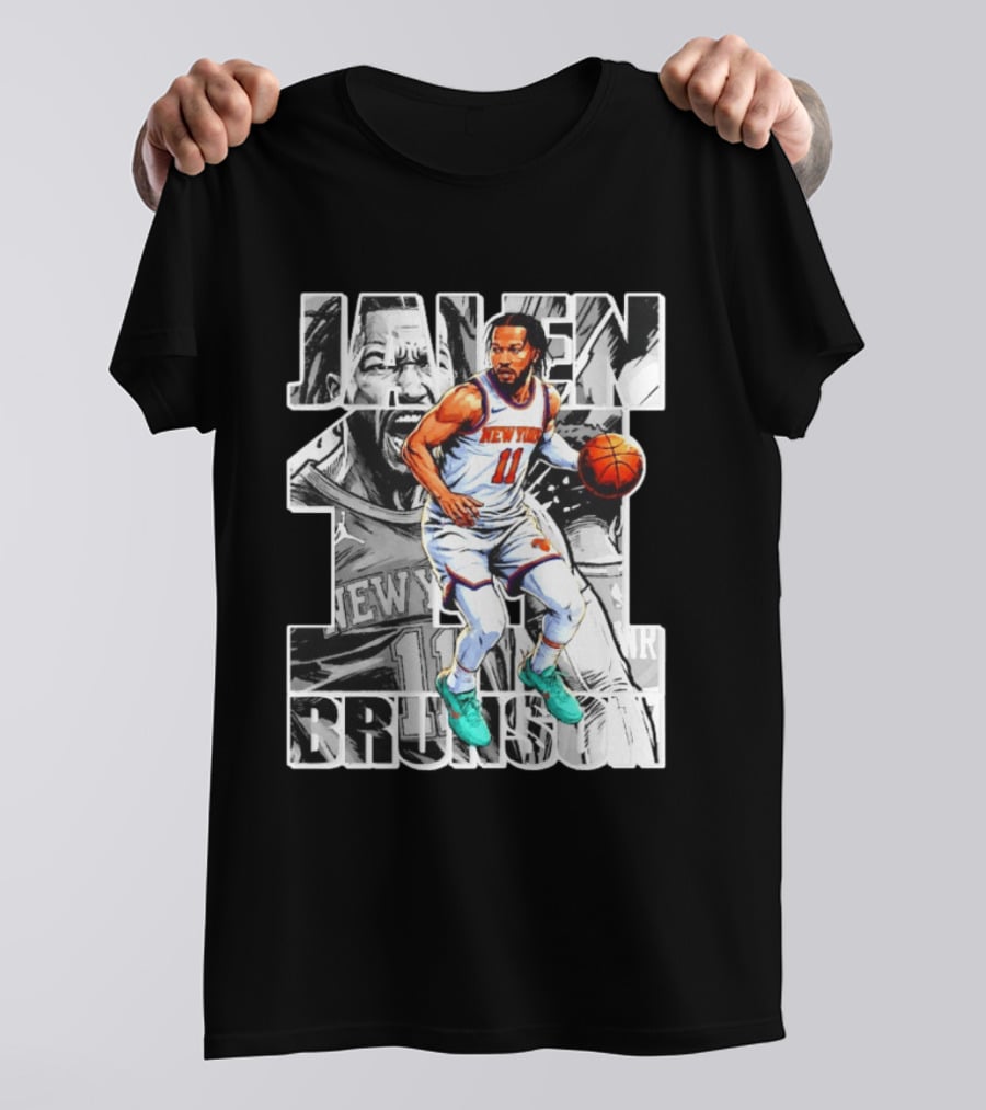 Jalen Brunson New York Knicks Manga Style Number 11 T-Shirt