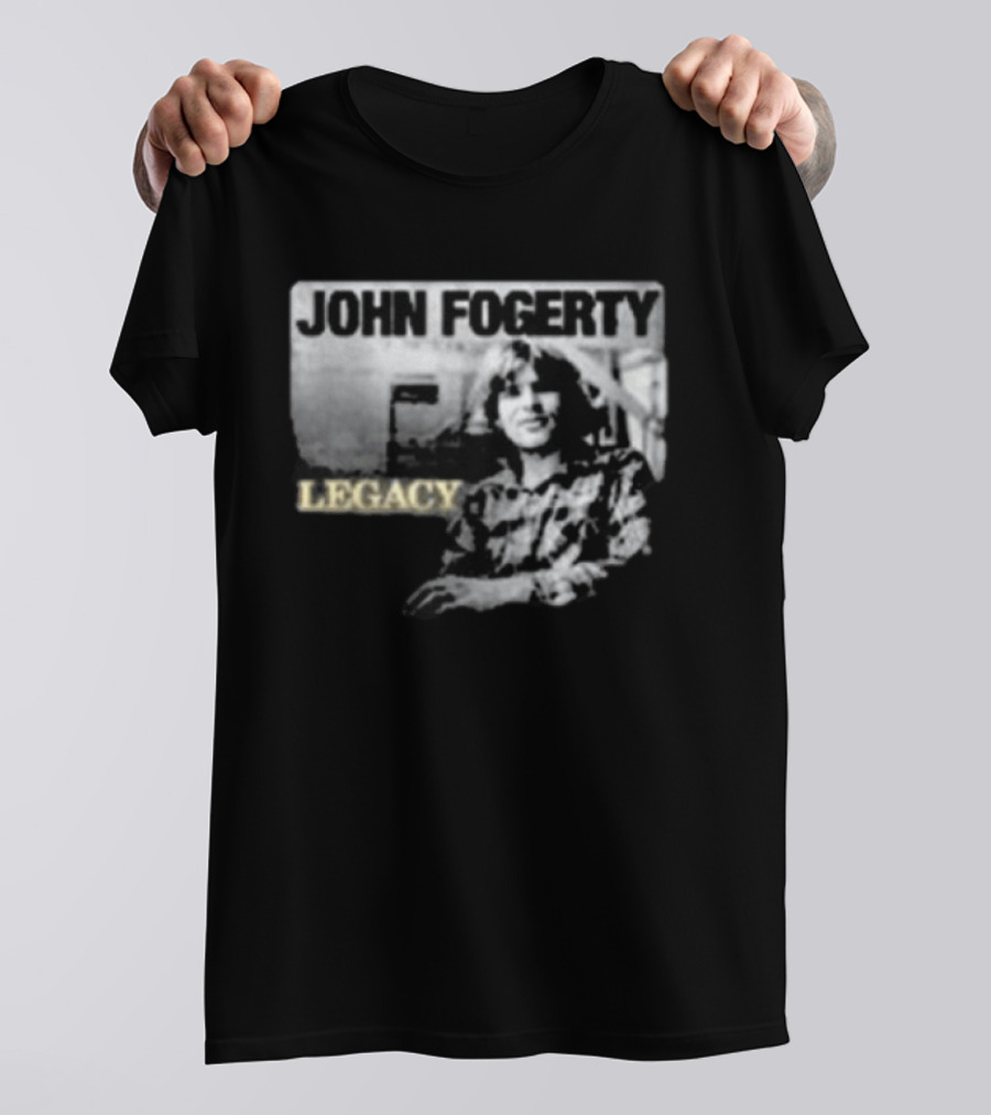 John Fogerty Legacy Black And White T-Shirt