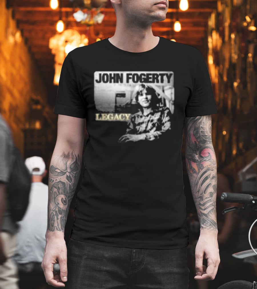 John Fogerty Legacy Black And White T-Shirt