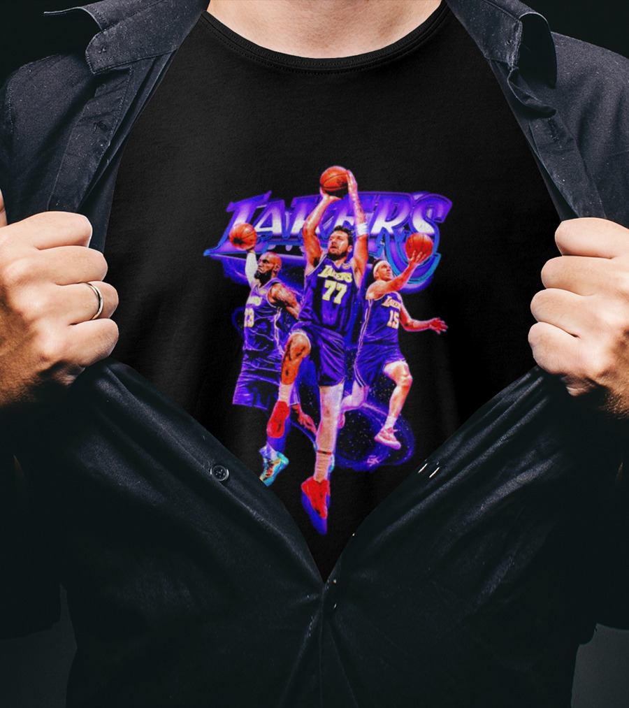 Lakers Lakeshow Big 3 Players Los Angeles Lakers Basketball Team T-Shirt