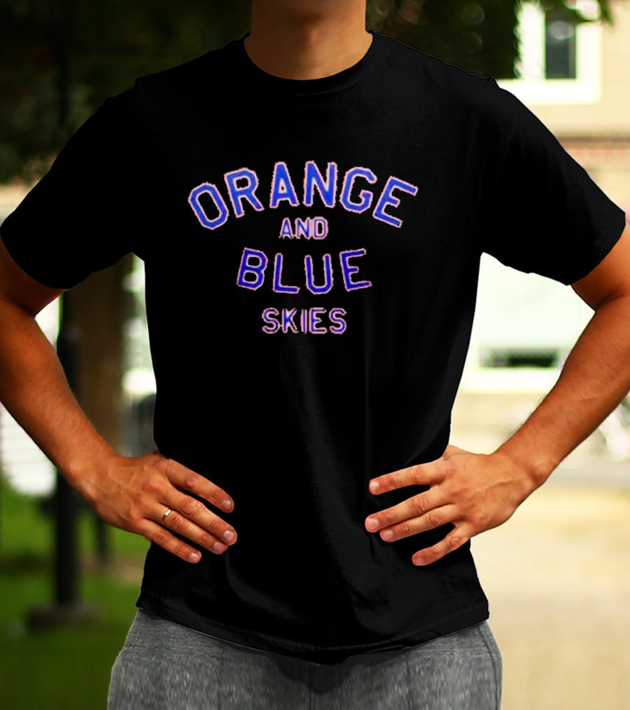 New York Knicks Orange And Blue Skies 2026 T-Shirt