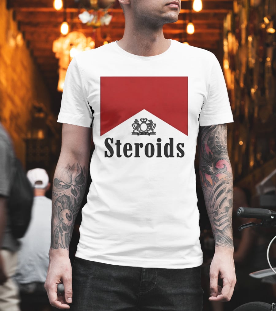 Steroids Bodybuilding Cigarette Box T-Shirt