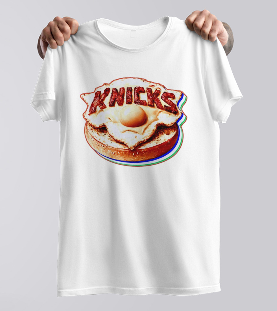 New York Knicks Breakfast Bagel Egg Knicks T-Shirt