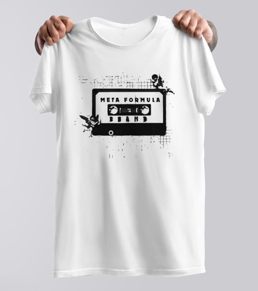 Meta Formula Brand Cassette Tape Pop Culture Aesthetic Music Nostalgia T-Shirt