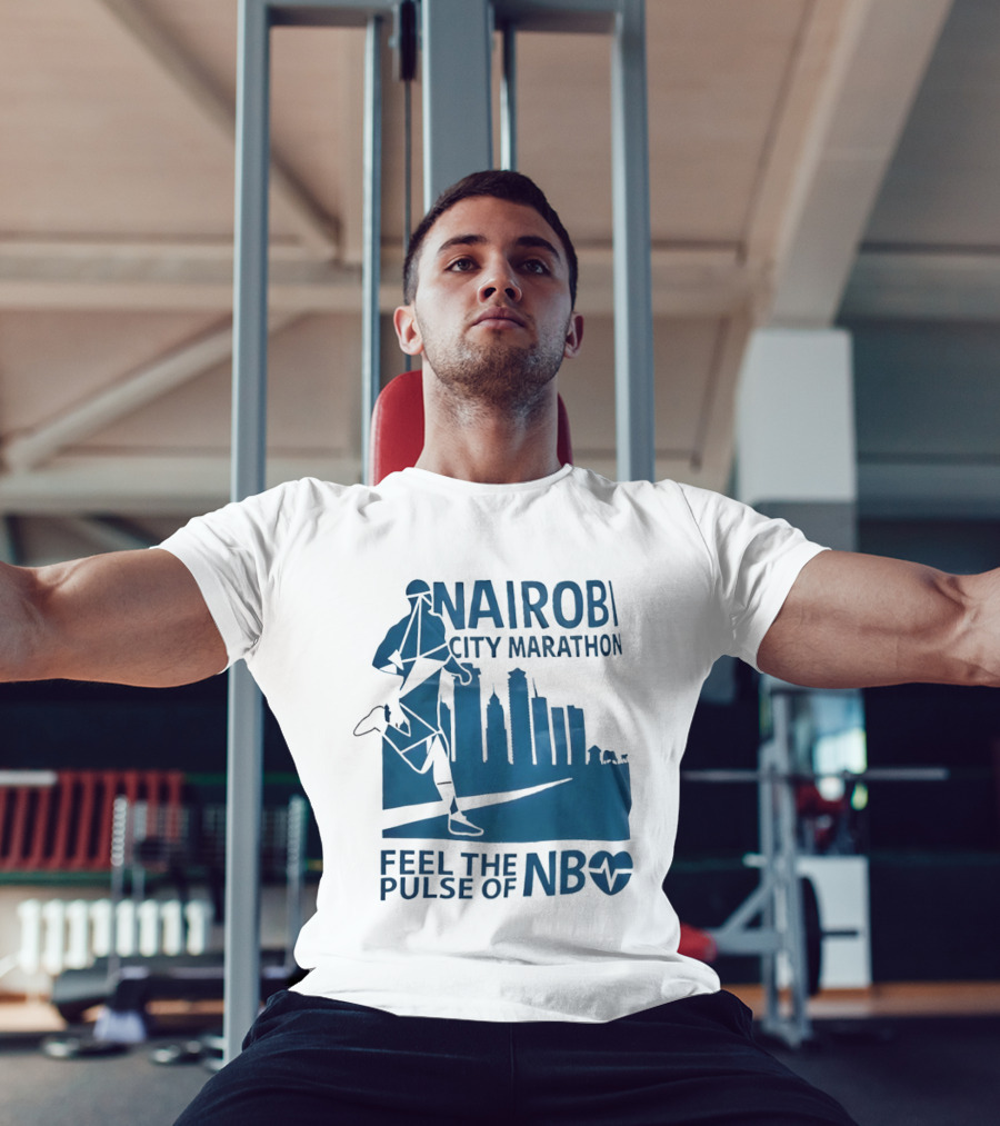 Nairobi City Marathon Feel The Pulse Of NB Skyline Runner Athletics Event T-Shirt