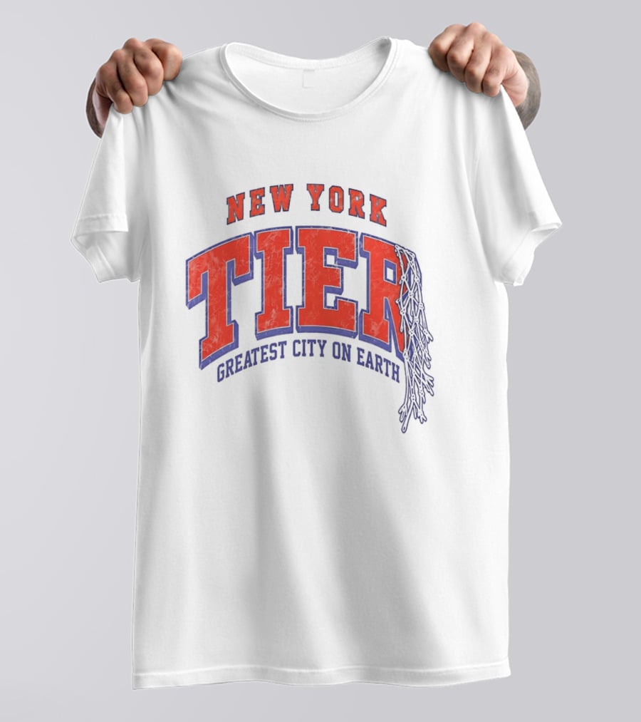 New York Tier Greatest City On Earth Knicks NBA T-Shirt