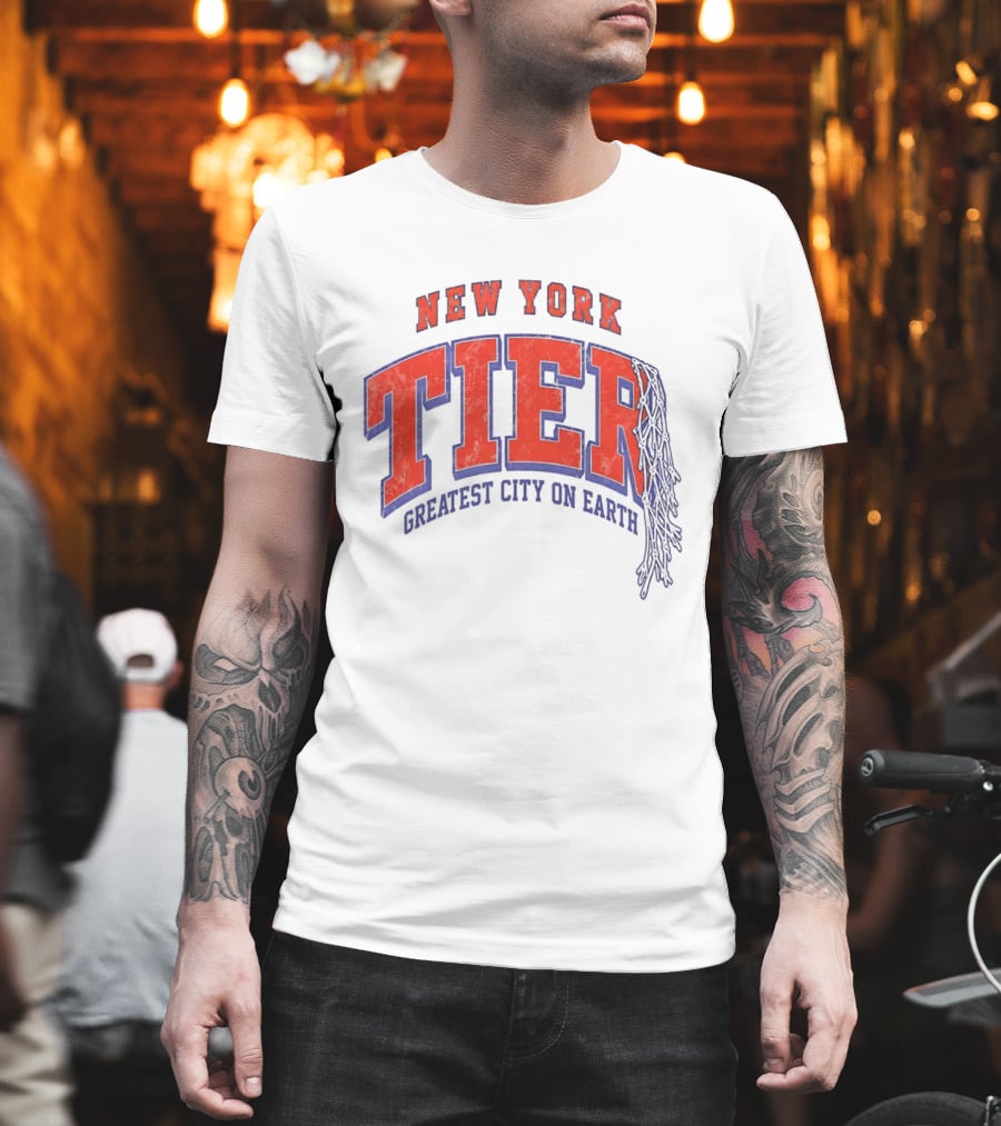 New York Tier Greatest City On Earth Knicks NBA T-Shirt