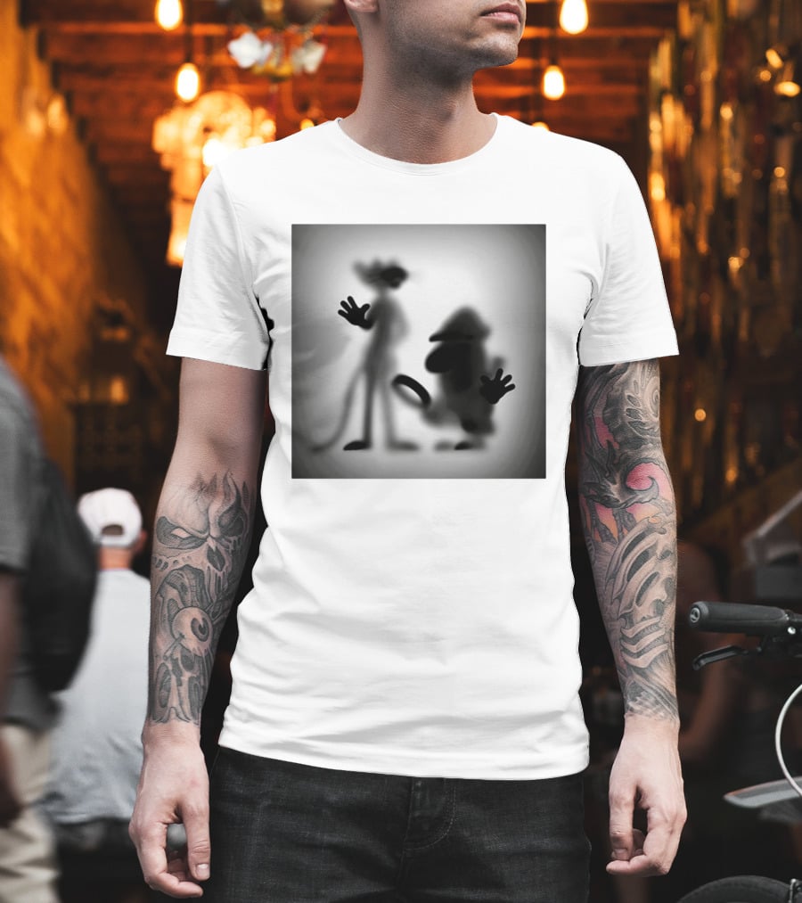 Pink Panther Inspector Clouseau Shadow Figure Duo T-Shirt