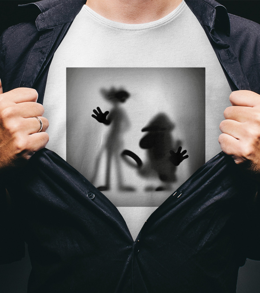 Pink Panther Inspector Clouseau Shadow Figure Duo T-Shirt