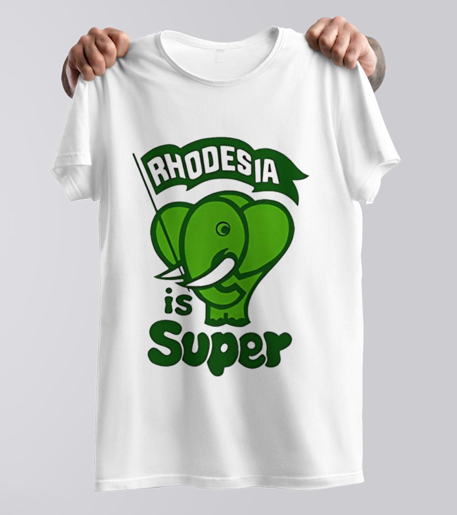 Rhodesia Elephant Green Is Super T-Shirt