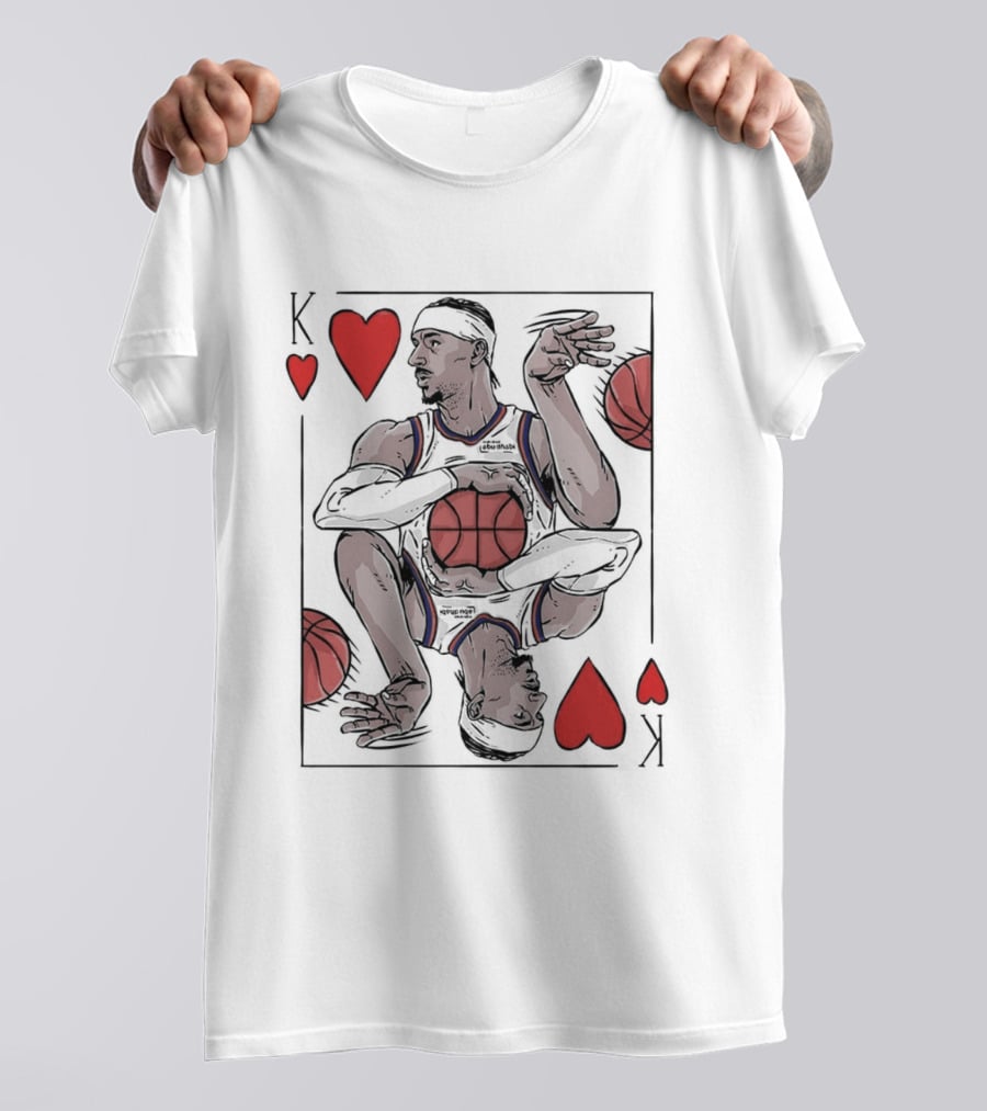 Shai Gilgeous Alexander OKC Thunder NBA Playing Card Heart T-Shirt