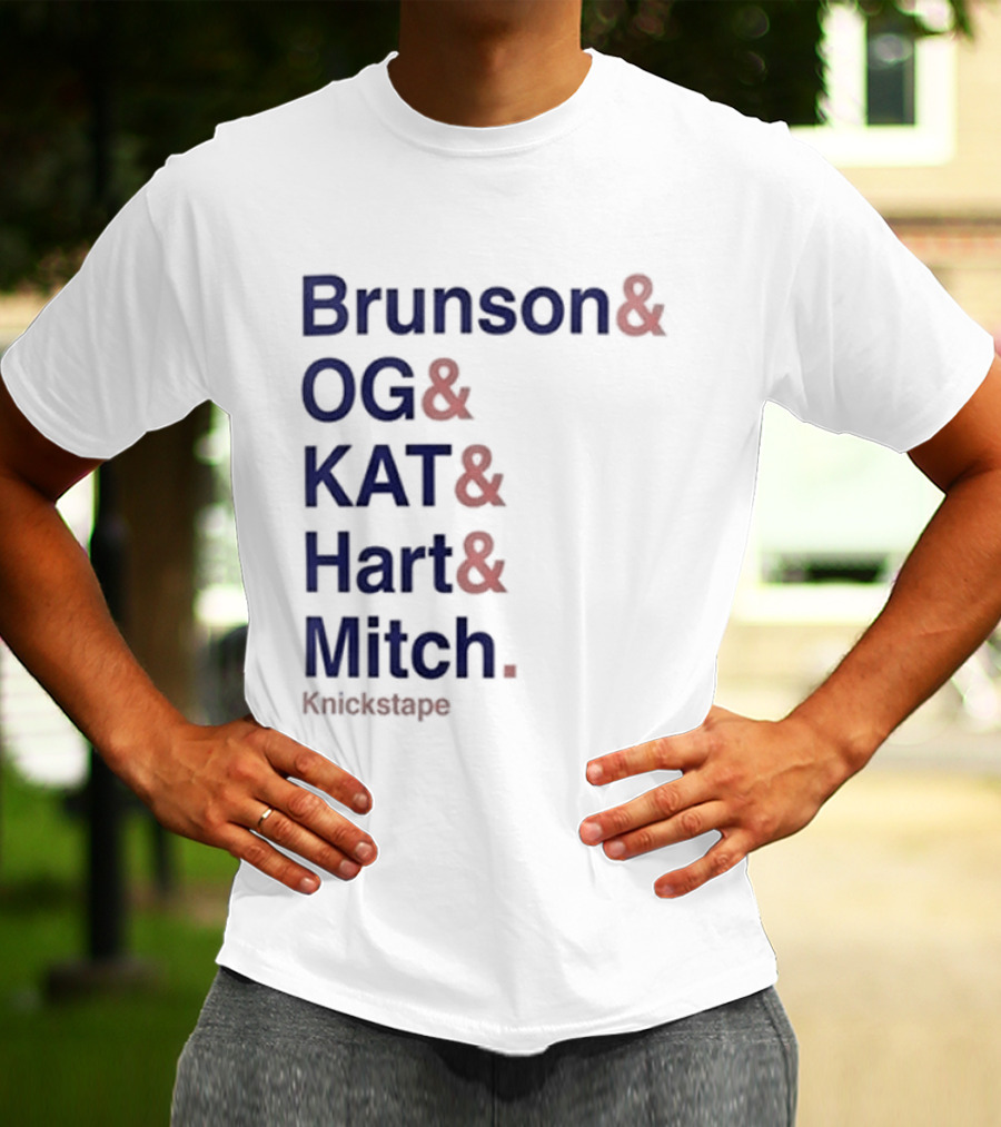 Timothee Chalamet Brunson OG KAT Hart Mitch KnicksTape T-Shirt