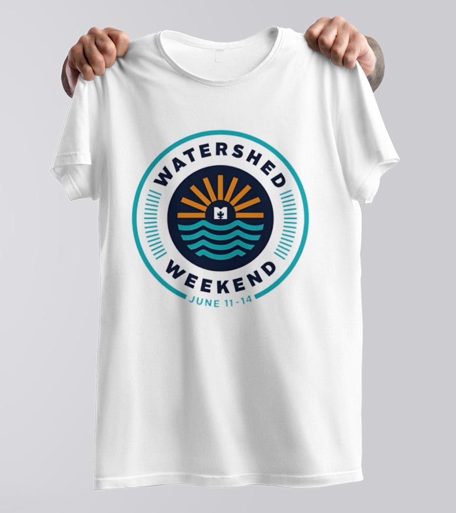 Watershed Weekend June 11 14 Sun Water Nature Outdoors Minimalist T-Shirt