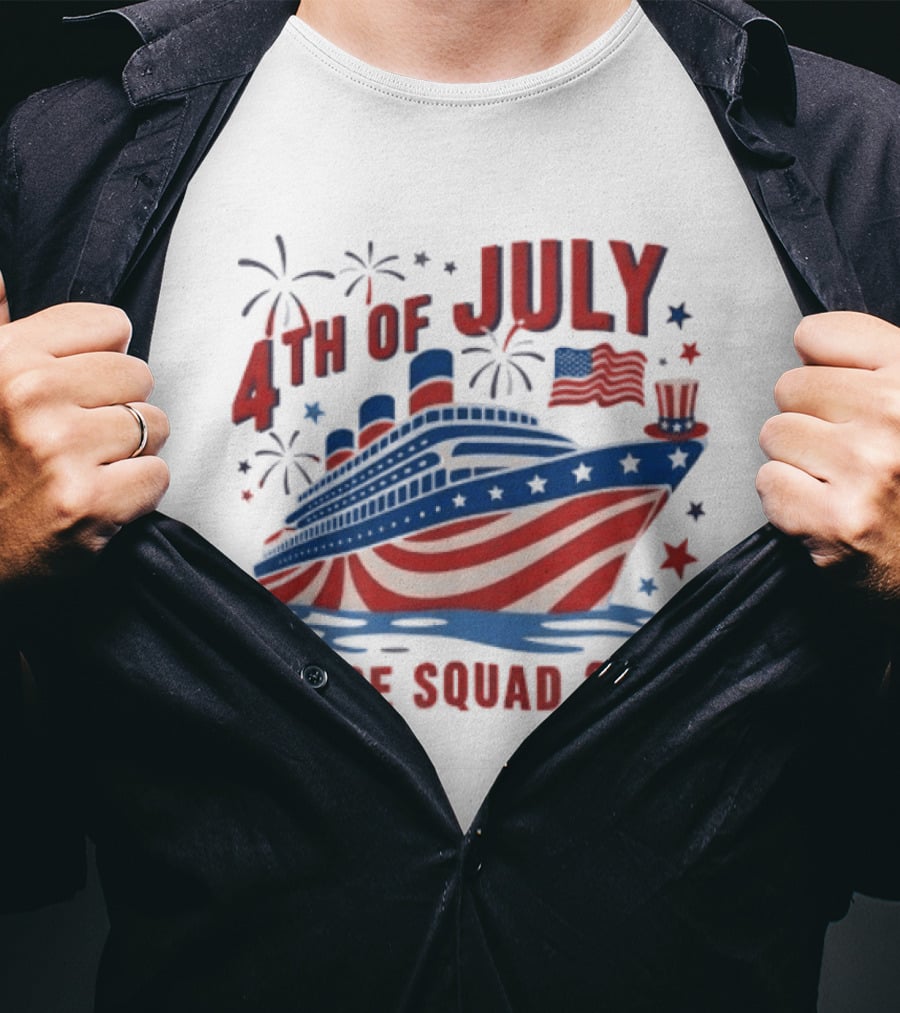 4th Of July Cruise Squad 2026 USA Patriotic Celebration T-Shirt
