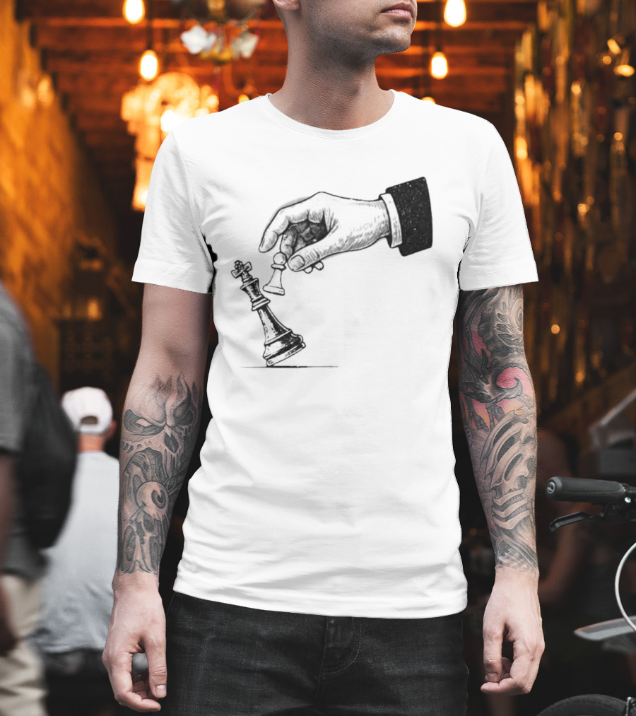 Chess Pawn Topple King Strategic Game Power Victory T-Shirt
