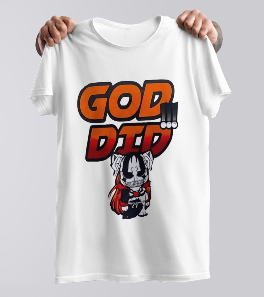 Ichigo Kurosaki God Did Bleach Anime Chibi T-Shirt