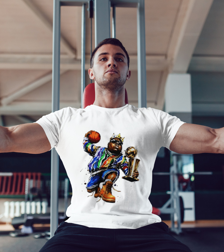 New York Knicks Basketball Biggie Smalls Crown Trophy T-Shirt