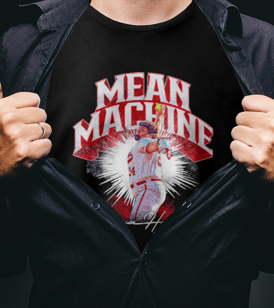 Mean Machine Braya Hodges Alabama Softball Player Collage T-Shirt