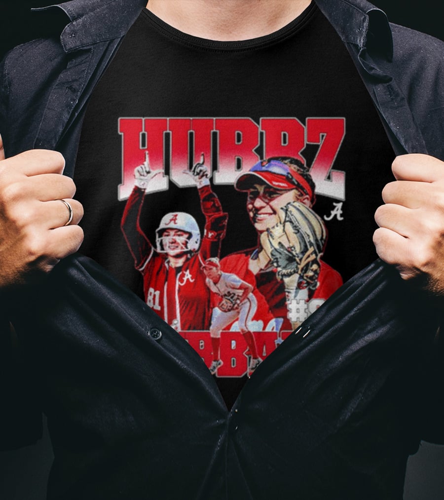 Mari Hubbard Alabama Softball Hubz #81 NCAA Player Collage T-Shirt