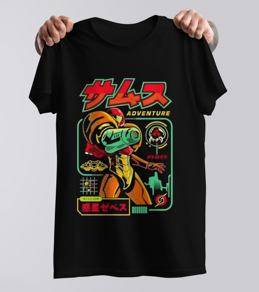 Samus Adventure Metroid Mission Zebes T-Shirt