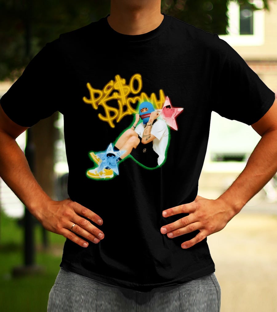 Peso Pluma Zero Love Balaclava Stars P Hundred T-Shirt